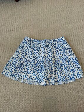 Amanda Uprichard Blue Polka Dot Skort